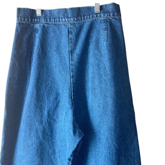 Ilana Kohn Womens Jeans Pants Size 2 Blue Denim Wide Leg Pockets Pure Cotton - Picture 5 of 8